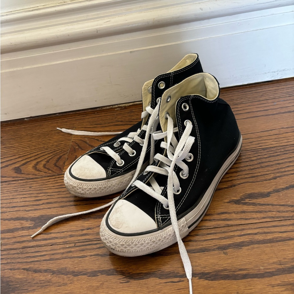Black high top converse size 39